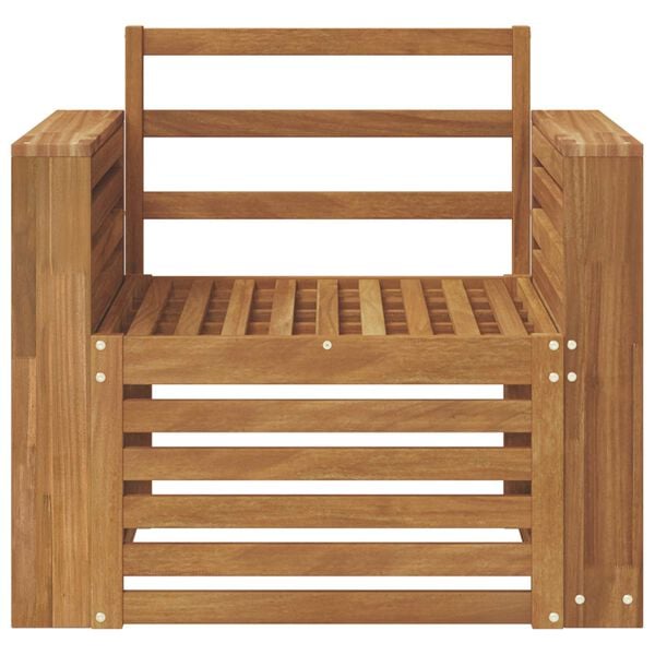 vidaXL Buiten bankenset Naturel 79 x 63 x 73 cm Massief Acaciahout