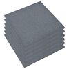 vidaXL Valtegels 6 st 50x50x3 cm rubber grijs