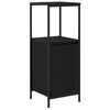 vidaXL Badkamermeubel met planken 36x35x95 cm zwart eikenkleurig