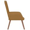 vidaXL Relaxstoel fluweel bruin