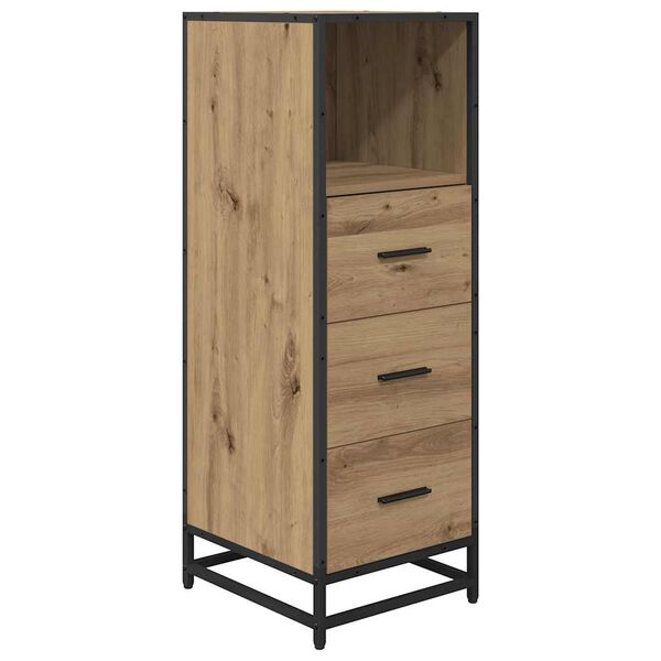 vidaXL Badkamermeubelset Artisan Eiken 35 x 37,5 x 100 cm Bewerkt hout