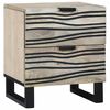 vidaXL Nachtkastje Wit 40 x 33 x 46 cm Bewerkt hout