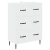 vidaXL Ladenkast Wit 66 x 34,5 x 89,5 cm Bewerkt hout