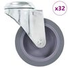 vidaXL 32 st Zwenkwielen met boutgaten 75 mm