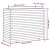 vidaXL Plantenbak 90x40x72 cm massief grenenhout wit