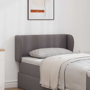 vidaXL Hoofdbord oor Dim Grijs 40 x 23 x 6 cm PVC