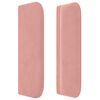 vidaXL Boxspring met matras fluweel roze 200x200 cm