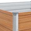 vidaXL Plantenbak verhoogd 160x80x77 cm gegalvaniseerd staal zilver