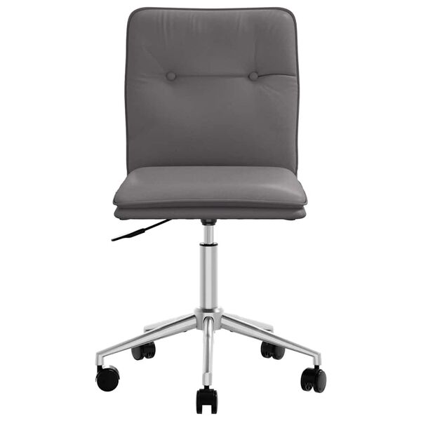 vidaXL Eetkamerstoel kunstleer grijs