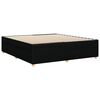 vidaXL Bedframe zonder matras stof zwart 180x200 cm