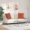 vidaXL Sofa Kussens 2 stuks Rood-oranje 80 x 80 cm Cordstof