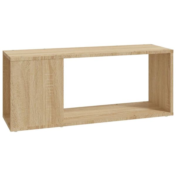 vidaXL Tv-meubel 80x24x32 cm bewerkt hout sonoma eikenkleurig