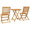 vidaXL Tuin Bistro Set 3 pcs Bruin Massief Acaciahout