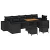 vidaXL Tuin Sofa Set 10 pcs Zwart poly rattan