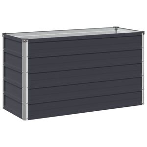 vidaXL Verhoogd Tuinbed Antracietkleurig 100 x 40 x 55 cm