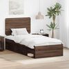 vidaXL Bedframe Bruin Eiken 75 x 190 cm Massief grenenhout