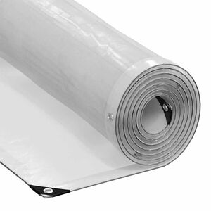 vidaXL Plantenafdekking met zeilringen 1x3 m polyethyleen