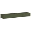 vidaXL Plantenbak 360x80x40 cm staal olijfgroen