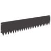 vidaXL Gazonrand 20 pcs 103 x 20 cm Staal Zwart