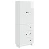 vidaXL Kastenset 2 pcs 66 x 34,5 x 90 cm Bewerkt hout