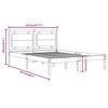 vidaXL Bedframe massief hout wit 140x200 cm