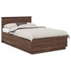 vidaXL Bedframe met hoofdeinde Bruin eiken 120 x 200 cm Bewerkt hout