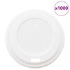 vidaXL Papieren koffiebekerdeksels &Oslash;60 mm 4oz 1000 st kunststof wit