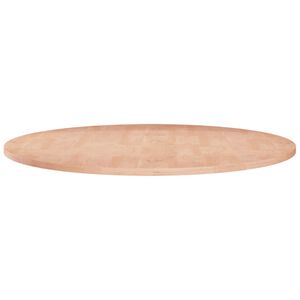 vidaXL Tafelblad rond &Oslash;60x1,5 cm onbehandeld massief eikenhout