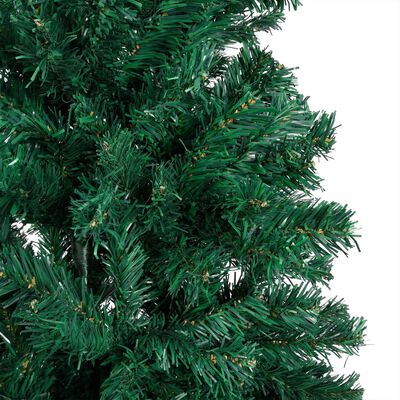 vidaXL Kunstkerstboom met verlichting en kerstballen 150 cm PVC groen
