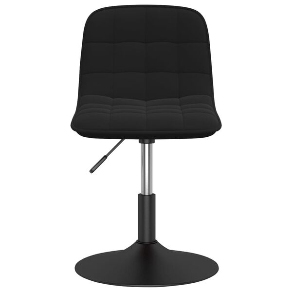 vidaXL Barkruk fluweel zwart