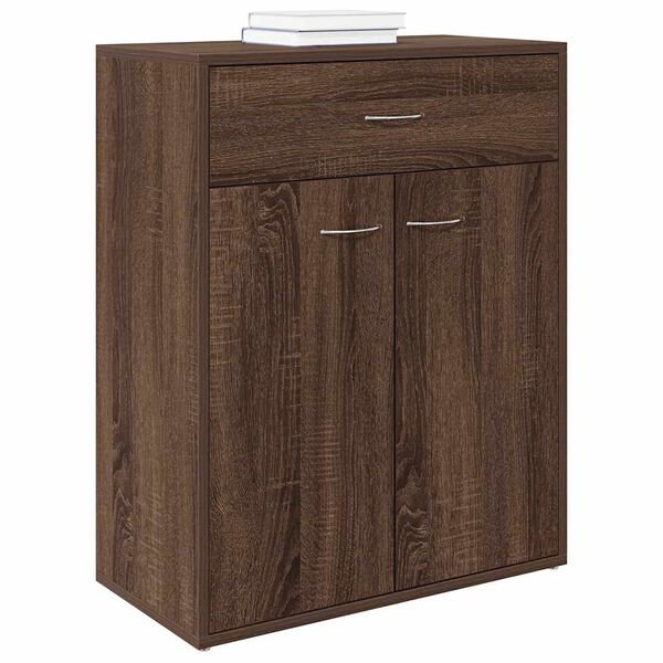 vidaXL Dressoir 60x30x75 cm bewerkt hout bruin eikenkleur