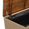 vidaXL Tuinbox 110x55x63 cm poly rattan en acaciahout beige