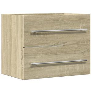 vidaXL Wastafelkast 60x38,5x48 cm spaanplaat sonoma eikenkleurig