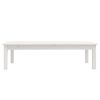vidaXL Salontafel 110x50x30 cm massief grenenhout wit