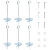vidaXL Aardeankers 6 pcs Zilverkleurig &Oslash;10 x 30 cm