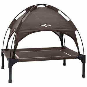 vidaXL Hondenbed Bruin 63 x 49,5 x 60 cm Staal
