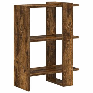 vidaXL Boekenkast 2-laags 52 x 25 x 71,5 cm Bewerkt hout Gerookt eiken