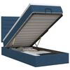 vidaXL Ottoman bed met matras met hoofdeinde Blauw 100 x 200 cm Stof