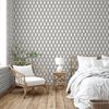 DUTCH WALLCOVERINGS Behang Geometric wit en zwart