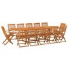 vidaXL 13-delige Tuinset 280x90x75 cm massief acaciahout