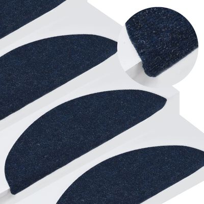 Oraal streep vorm vidaXL Trapmatten zelfklevend 15 st 65x26 cm blauw online kopen | vidaXL.be