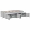 vidaXL Bedframe met lade Grijs Sonoma 90 x 200 cm Bewerkt hout