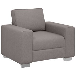 vidaXL Sofa Stoel Taupe 100 cm Stof