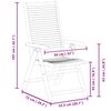 vidaXL Tuinstoelen 8 st verstelbaar 56x72x107 cm massief acaciahout