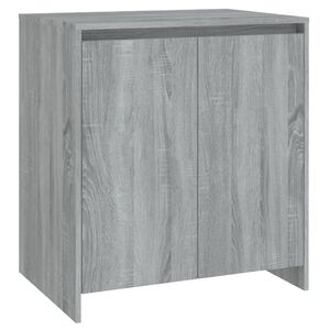 vidaXL Dressoir 70x41x75 cm bewerkt hout grijs sonoma eikenkleurig