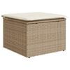 vidaXL Bankstel 6 pcs Beige poly rattan