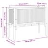 vidaXL Verhoogd bed Bruin 90 x 35 x 70 cm Bamboe