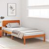 vidaXL Bedframe met hoofdeinde Wasbruin 90 x 190 cm Massief grenenhout