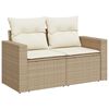 vidaXL Tuin Sofa Set met kussen 11 pcs beige en cr&egrave;mekleurig
