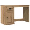 vidaXL Bureau Artisan Eiken 50 x 115 x 75 cm Bewerkt hout